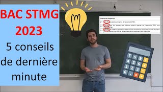 Bac STMG  Quelques conseils de dernière minute [upl. by Grassi788]