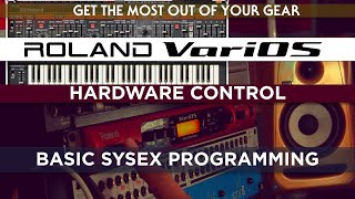 Roland VariOS Basic SYSEX Programming for the BCR2000 with BC Manager [upl. by Zarger]