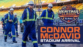 Connor McDavid 360Cam Ride Along at Heritage Classic 🛢 [upl. by Saunder]