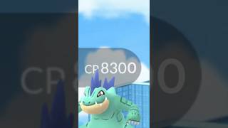 Wild Feraligatr super exaggerated CP pokemongo [upl. by Ardnasal]