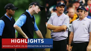 Tiger Woods amp Jim Furyk vs Pádraig Harrington amp Paul McGinley  Extended Highlights  2006 Ryder Cup [upl. by Simeon]