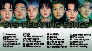 NO ADS  BTS RELAXING SONGS PLAYLIST ALBUM 2024 [upl. by Herra261]