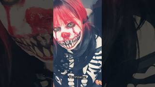 Pennywise SFX Makeup IT halloween sfxmua pennywise makeup shein shorts grwm sfx diy howto [upl. by Nosyk432]