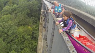 Canoeing the Pontcysyllte Aqueduct The Stream in the Sky [upl. by Mesics]