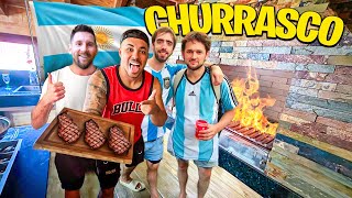 IMPRESSIONEI OS ARGENTINOS NESSE CHURRASCO😱agora vamos encontrar os hunters [upl. by Oirtemed]