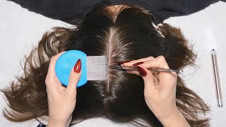 ASMR School Nurse LICE Removal with NAILS and Tweezers Real Person [upl. by Aglo303]