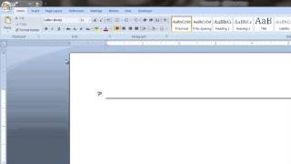 How to Create a Long Line in Microsoft Word  Tech Vice [upl. by Nitza16]