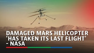 Damaged Mars helicopter has taken its last flight  NASA [upl. by Jaye210]