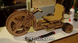 CNCROicom CNC Laser Cutting Wooden Big Wheels [upl. by Icken]