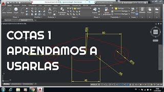 Autocad Cotas 1  medidas [upl. by Turoff]