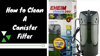 How To Clean an Eheim 250 classic Canister filter [upl. by Tammany]