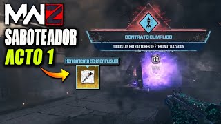 SABOTEADOR MISION NIVEL 3❗ ACTO 1  ZOMBIES MODERN WARFARE 3  MWZ [upl. by Jelks]