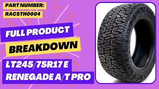 24575r17 10 ply Radar All Terrain Pro  Tire Spec Overview Sku RACSTH0004 and where to get them [upl. by Bilak]