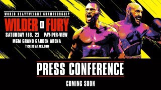 Wilder vs Fury II  Press Conference [upl. by Berthoud]