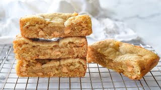 Butterscotch Blondies Recipe  Small Batch [upl. by Ferrell]