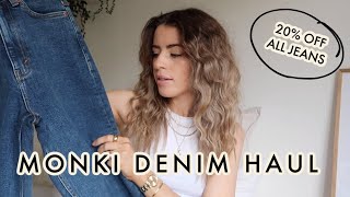 MONKI JEANS HAUL  20 OFF DISCOUNT  FEBURARY 2021  Charlotte Olivia AD [upl. by Monney]