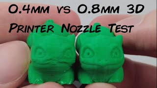 04mm vs 08mm 3D Printer Nozzle Test [upl. by Countess]