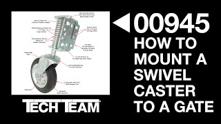 How To Install a Gate Wheel  Tech Team’s 00945 [upl. by Darn]