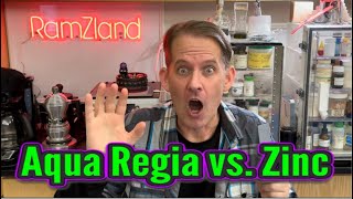 Aqua Regia vs Zinc in RamZland⚗️ 2Zn2HCL2HNO3→ZnCI2ZnNO322H2 STEM RamZland ScienceForKids [upl. by Issi]