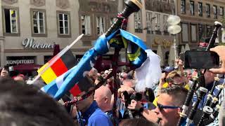 Highland Cathedral  Munich Germany Marienplatz Tartan Army  Scotland Euro 2024 [upl. by Darom359]