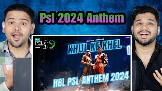 Indian Reaction On HBL PSL Anthem 2024 [upl. by Ekez66]