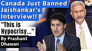 Canada Just Banned Jaishankars Interview on Australia Today  India calls it Hypocrisy [upl. by Daugherty319]