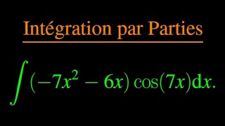 Intégration part Parties [upl. by Llerrat]