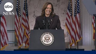 FULL SPEECH Kamala Harris addresses nation after conceding election to Donald Trump [upl. by Atinav]