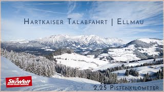 Hartkaiser Talabfahrt Ellmau  SkiWelt  planBvoyage [upl. by Asssilem]