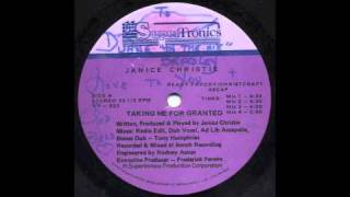 Janice Christie  Taking Me For Granted Radio Edit Supertronics 1987 [upl. by Jacquenette]