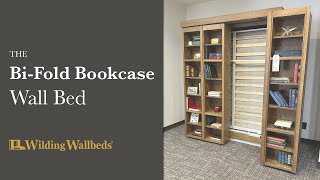 Bifold Bookcase Bed  Wilding Wallbeds [upl. by Arlen]