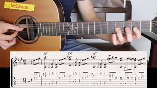 The Easiest Blues on Acoustic Guitar  Beginner Friendly [upl. by Balbur98]