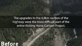 Kicking Horse Canyon Construction Project Drone footage 20192024 [upl. by Maon]