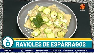 Ravioles caseros de espárragos Recetas de Dante Enriquez [upl. by Nirat]