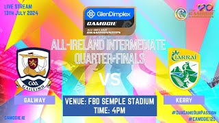 WATCH  Glen Dimplex AllIreland Intermediate Camogie Championship Qtr Final 2024  Galway v Kerry [upl. by Serolod]