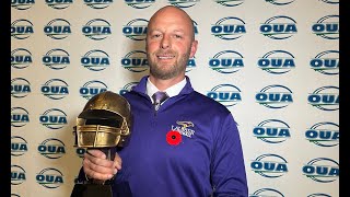 Lauriers Michael Faulds is the Coach of the Year in OUA football [upl. by Jadda426]