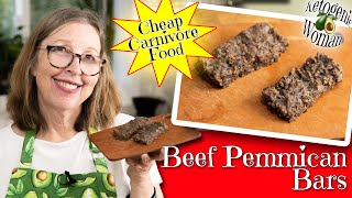 Beef Pemmican Bars  Cheap Carnivore Food for Hiking and Travel [upl. by Gnni]