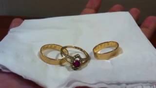 cara membersihkan cincin menggunakan pasta gigi  use toothpaste to clean their rings [upl. by Assin]