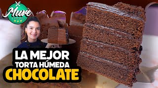 LA MEJOR TORTA DE CHOCOLATE HÚMEDA 🍫  RECETA FÁCIL  Muve Flavors [upl. by Anitteb]