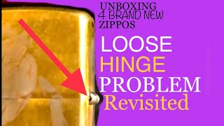 Zippo Loose Hinge Problem Revisited 4 Brand New Zippos Put to The Test [upl. by Nachison224]