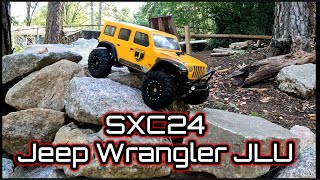 SCX24 JEEP WRANGLER JLU COURSE RUN AFTER THE STORM [upl. by Gnoud871]