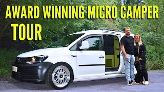 THE BEST DIY MICRO CAMPER  FULL VAN TOUR [upl. by Tuppeny700]