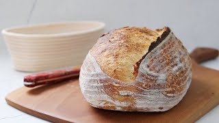 My noknead sourdough recipe is perfect for beginners and super busy people updated version [upl. by Lucien796]