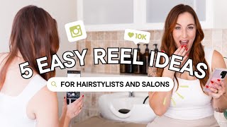 EASY Instagram Reel Ideas in 2024 for Hairstylists and Salons filming editing audio trends [upl. by Brandon740]