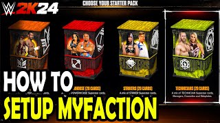 How to Setup MyFaction in WWE 2k24 [upl. by Amias]