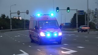 Hulpdiensten met spoed naar verschillende meldingen in Gorinchem Dordrecht amp Ottoland [upl. by Oicneserc428]