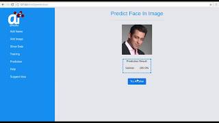 GUI Based on Real Time Face recognition ML Model API AI Sangam [upl. by Eiramanitsirhc]