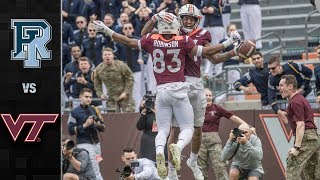 Rhode Island vs Virginia Tech Football Highlights 2019 [upl. by Ahoufe]