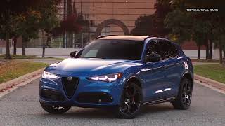 2024 Alfa Romeo Stelvio Veloce MisanoBlue MetallicExterior Interior and Drive [upl. by Sirahc]