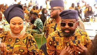 See How Kunle Afolayan Turn His Mothers ẞurial Reception Party With Sola Sobowale And Others [upl. by Neyu241]